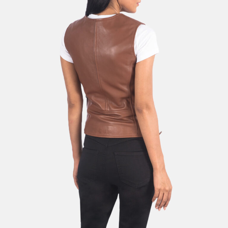Womens Vanda Brown Leather Biker Vest_5560 copy-8-1623150408185